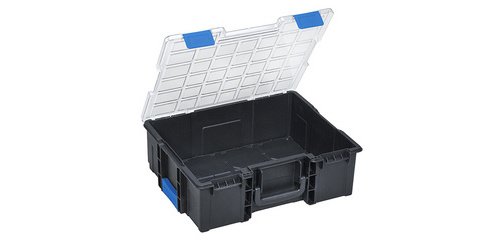 Professioneller Koffer für Kleinteile mit EuroPlus Pro >K<44.144/1 Clips.
