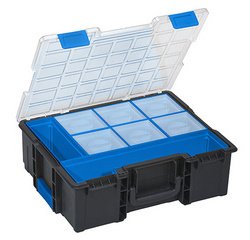 Mallette professionnelle pour petites pièces avec clips EuroPlus Pro >K<44.144/8L