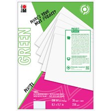 Green Bloc de papier Nature Mix, A4, blanc