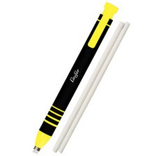 Stylo-gomme en plastique, 2 gommes de rechange