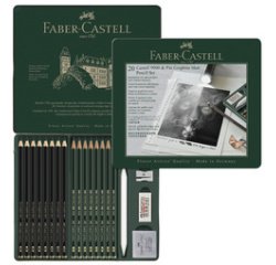 FABER-CASTELL PITT GRAPHITE Set MATT & CASTELL 9000