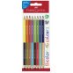 FABER-CASTELL Crayons de couleur Bicolor, carte blister de 8