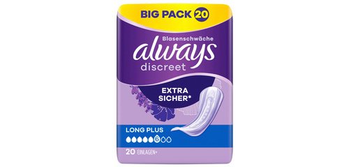 discreet Serviette pour fuites urinaires Plus Long