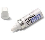 Marqueur permanent X100W, pointe ogive, blanc