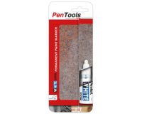 Marqueur permanent X100W, pointe ogive, blanc