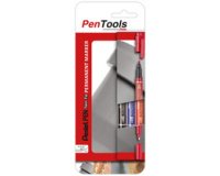 Marqueur permanent Pen, double pointe, en étui de 3