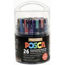 Pigmentmarker leerzaam en feestelijn - set van 26 stuks