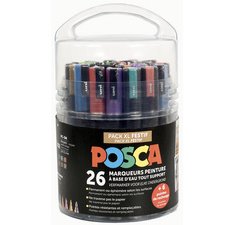 Pigmentmarker leerzaam en feestelijn - set van 26 stuks