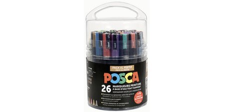 Marqueur à pigment 'Pack Educréatif Festif', set de 26