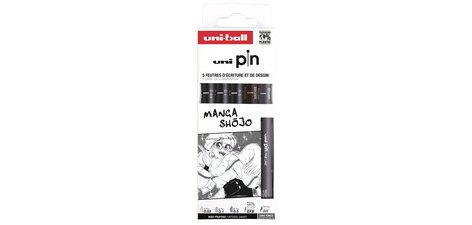 Technische stift PIN 'Manga Shojo' PF - set van 5 stuks