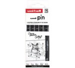 Feutre technique PIN 'Tatoo Art' PF, set de 5