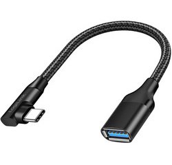 Câble adaptateur USB 3.2 Gen2, USB-C - USB-A, 0,2 m