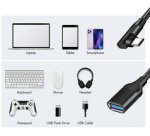 Câble adaptateur USB 3.2 Gen2, USB-C - USB-A, 0,2 m
