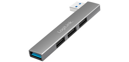 Ultraslim USB 3.0 Hub, 4 ports, aluminum casing