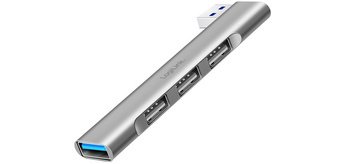 Hub USB 3.0 Ultraslim, 4 ports, boîtier aluminium