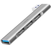 Hub USB 3.0 Ultraslim, 4 poorten, aluminium behuizing