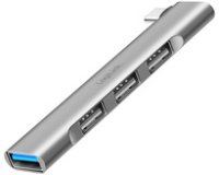 Hub USB 3.0 Ultraslim, 4 ports, boîtier aluminium