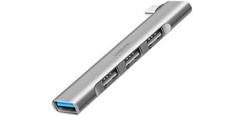 Hub USB 3.0 Ultraslim, 4 ports, boîtier aluminium