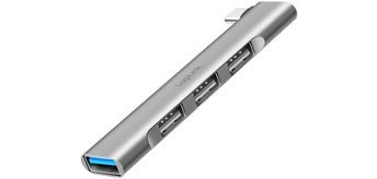 Hub USB 3.0 Ultraslim, 4 ports, boîtier aluminium