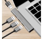 Hub USB 3.0 Ultraslim, 4 ports, boîtier aluminium