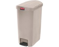 Collecteur à pédale Slim Jim, 68 litres, beige