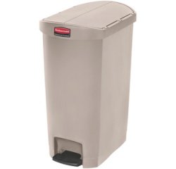 Collecteur à pédale Slim Jim, 68 litres, beige