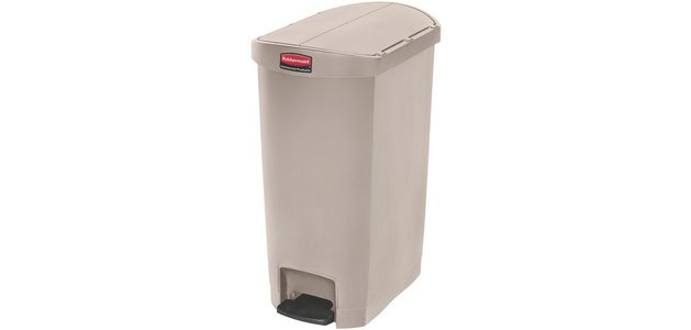 Collecteur à pédale Slim Jim, 68 litres, beige
