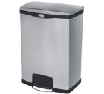 Collecteur à pédale Slim Jim, en métal, 90 litres