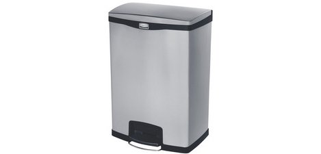 Collecteur à pédale Slim Jim, en métal, 90 litres