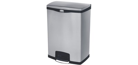 Collecteur à pédale Slim Jim, en métal, 90 litres