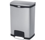 Collecteur à pédale Slim Jim, en métal, 50 litres
