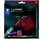 Crayon de couleur NORIX, étui en carton de 24