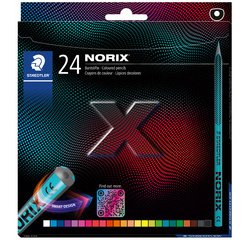 Crayon de couleur NORIX, étui en carton de 24