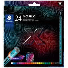 Crayon de couleur NORIX, étui en carton de 24