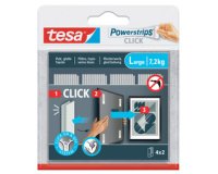 Klittenband Powerstrips CLICK large, wit