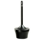 Cendrier sur pied Aladdin, 16,1 litres, noir