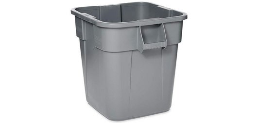 Collector BRUTE 106 liters, square, in PP, gray