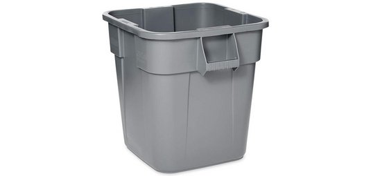 Collecteur BRUTE 106 litres, carré, en PP, gris