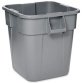 Collecteur BRUTE 106 litres, carré, en PP, gris