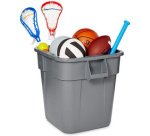 Collecteur BRUTE 106 litres, carré, en PP, gris