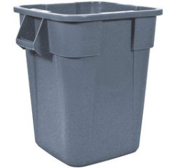 Collecteur BRUTE 151,4 litres, carré, en PP, gris
