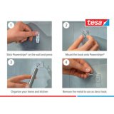 Crochet Powerstrips WIRED HOOK SMALL, transparent