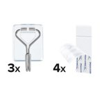 Crochet Powerstrips WIRED HOOK SMALL, transparent