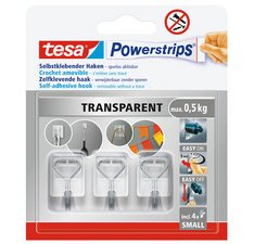 Crochet Powerstrips WIRED HOOK SMALL, transparent