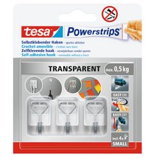 Crochet Powerstrips WIRED HOOK SMALL, transparent