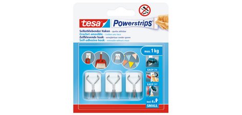 Crochet Powerstrips WIRED HOOK SMALL, blanc