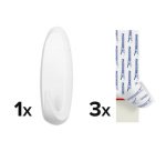 Crochet Powerstrips EXTRA LARGE ovale, blanc