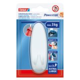 Crochet Powerstrips EXTRA LARGE ovale, blanc