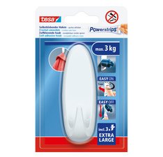 Crochet Powerstrips EXTRA LARGE ovale, blanc