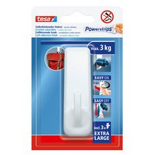 Crochet Powerstrips EXTRA LARGE rectangulaire, blanc